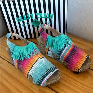 Crazy Train Serape sandals